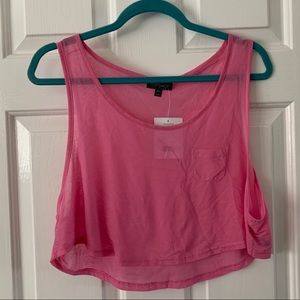 Topshop Cropped Muscle Tank